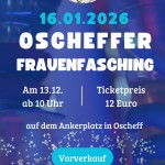 Vorverkauf Oscheffer Frauenfasching 2026